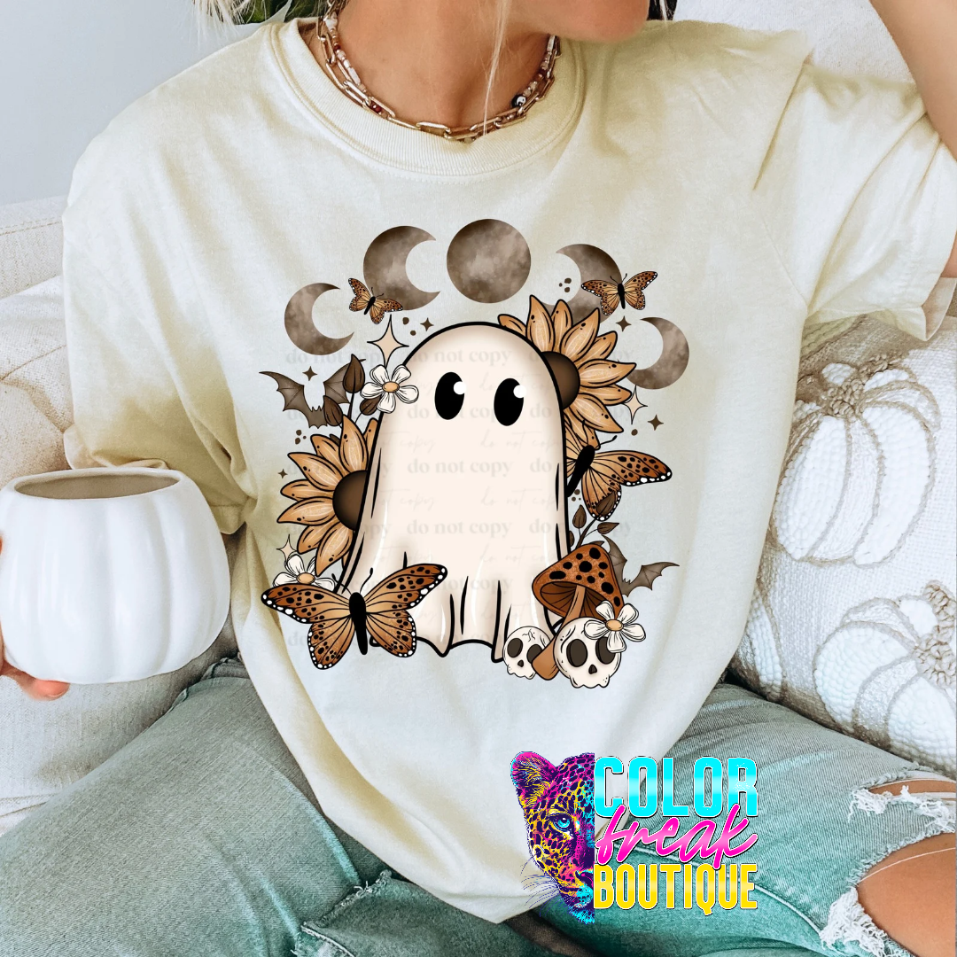 Fall Floral Ghostie Tee
