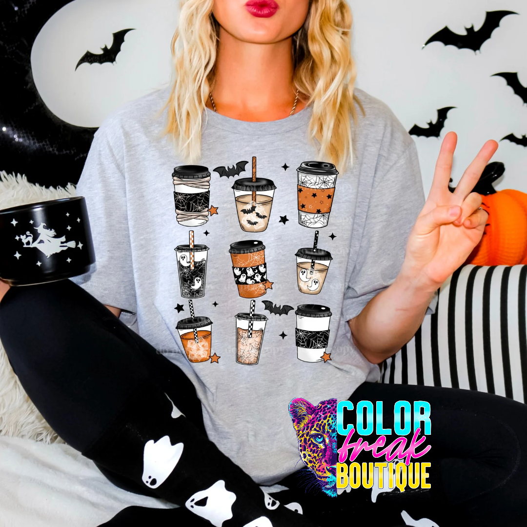 Spooky Coffee Collage Tee