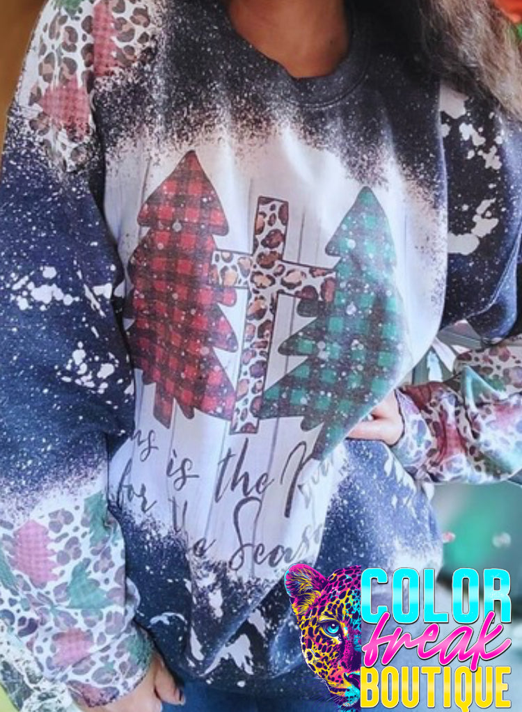 Jesus Is The Reason Christmas Tree - Sweatshirt