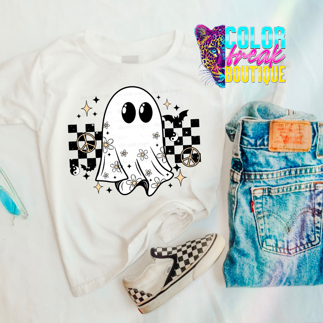 Checkered Ghostie Tee