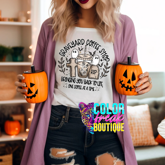 Graveyard Coffee Shop Tee