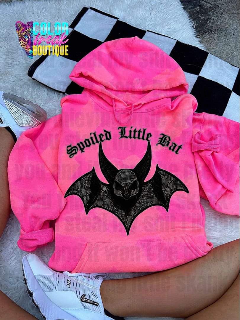 Spoiled Little Bat Acid Wash - Hoodie