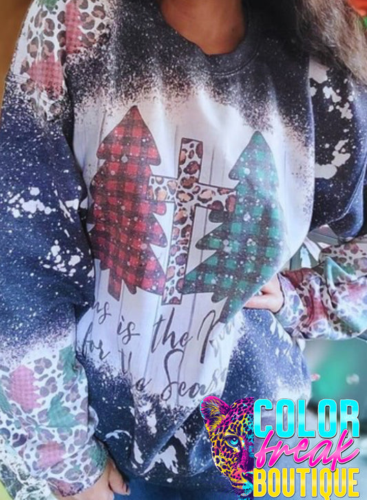 Jesus Is The Reason Christmas Tree - Sweatshirt