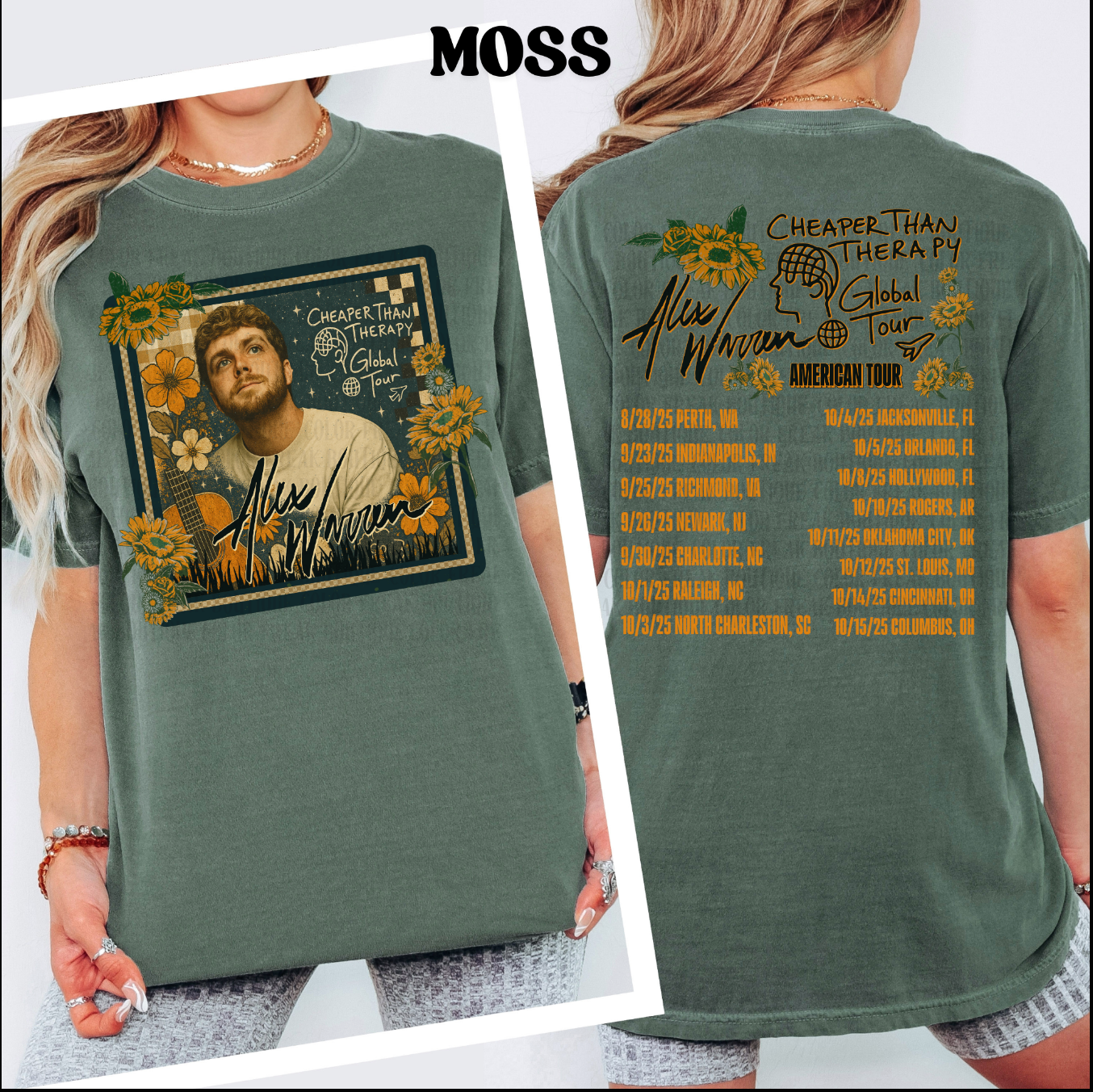 Alex Warren Tour Tee – Fan-Inspired Vintage Graphic - T-Shirt