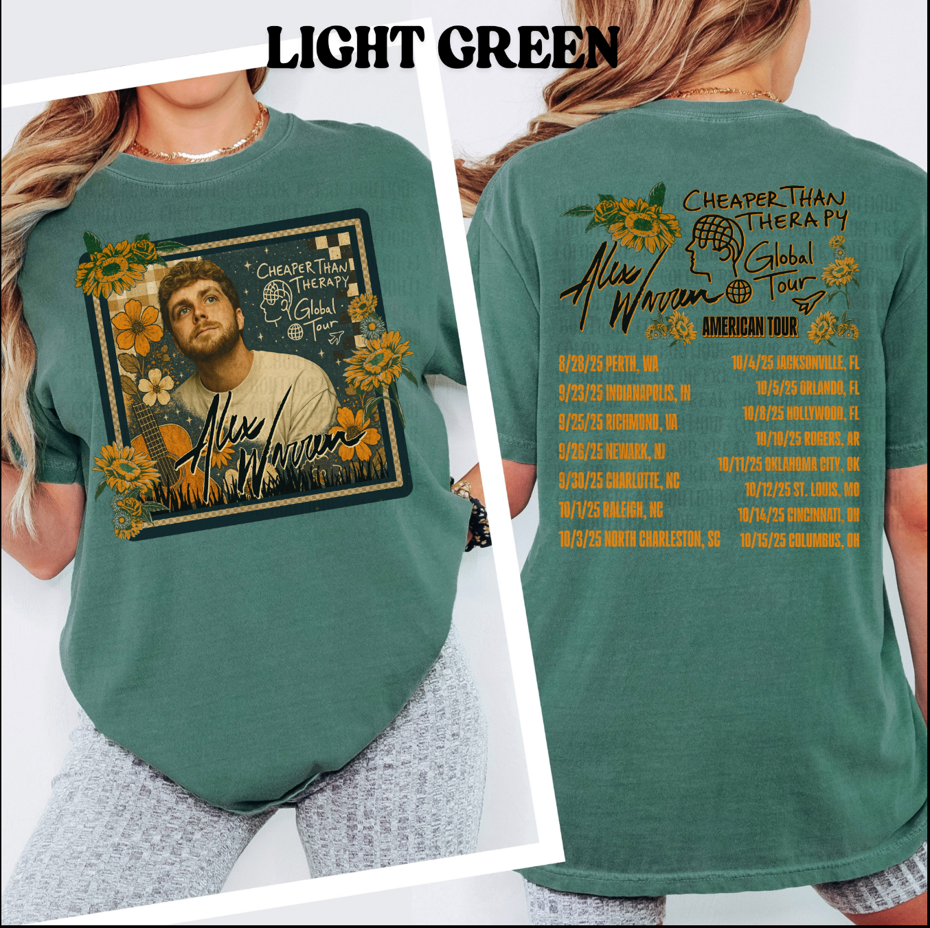 Alex Warren Tour Tee – Fan-Inspired Vintage Graphic - T-Shirt