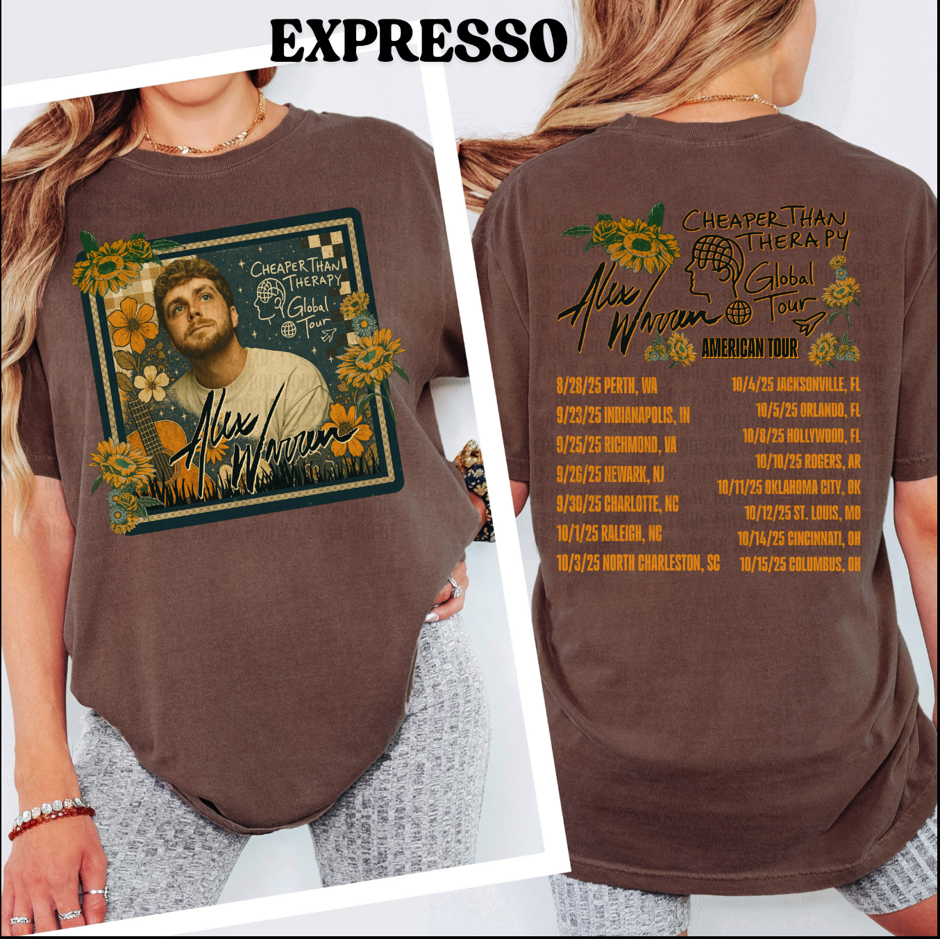 Alex Warren Tour Tee – Fan-Inspired Vintage Graphic - T-Shirt