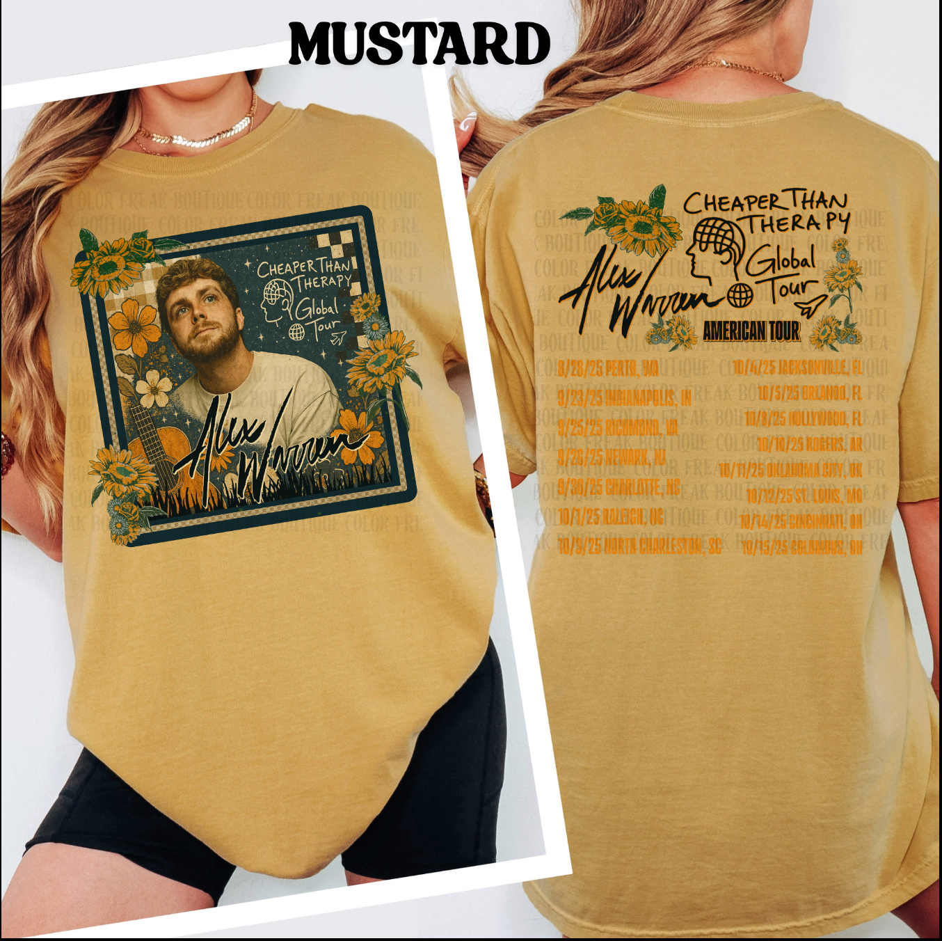 Alex Warren Tour Tee – Fan-Inspired Vintage Graphic - T-Shirt