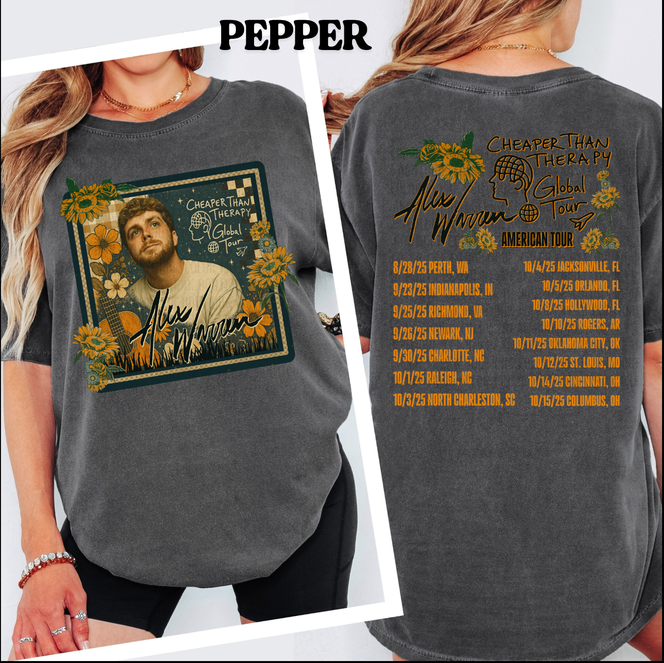 Alex Warren Tour Tee – Fan-Inspired Vintage Graphic - T-Shirt