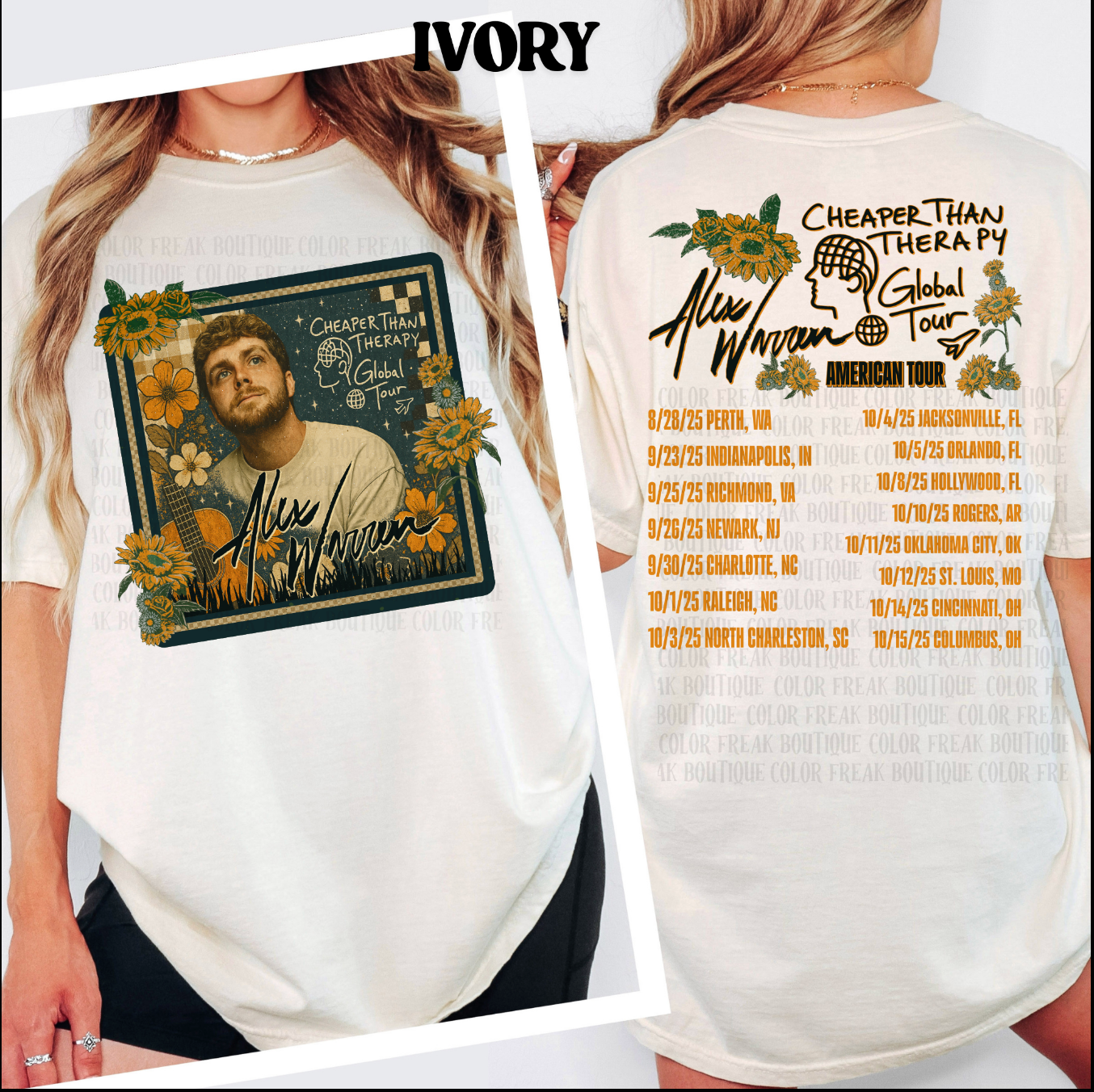 Alex Warren Tour Tee – Fan-Inspired Vintage Graphic - T-Shirt