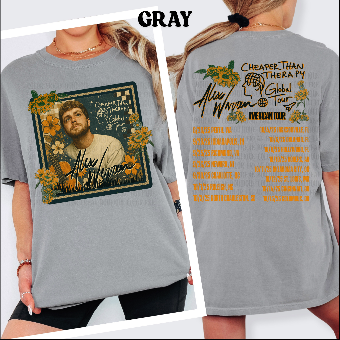 Alex Warren Tour Tee – Fan-Inspired Vintage Graphic - T-Shirt