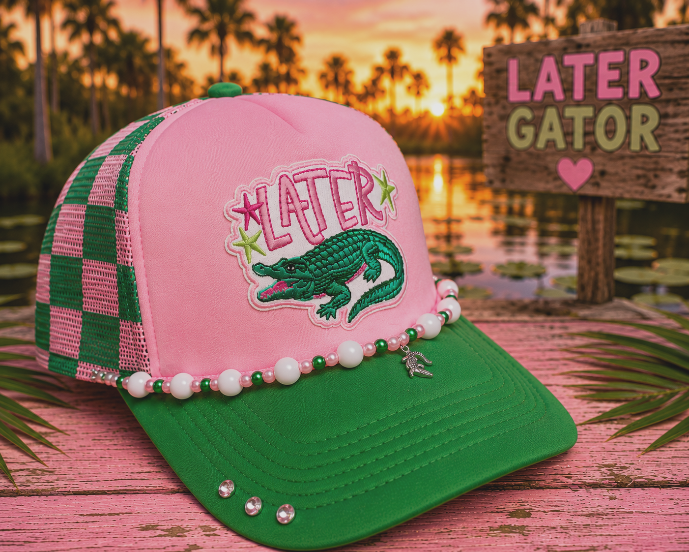 Later Gator Trucker Hat 🐊✨