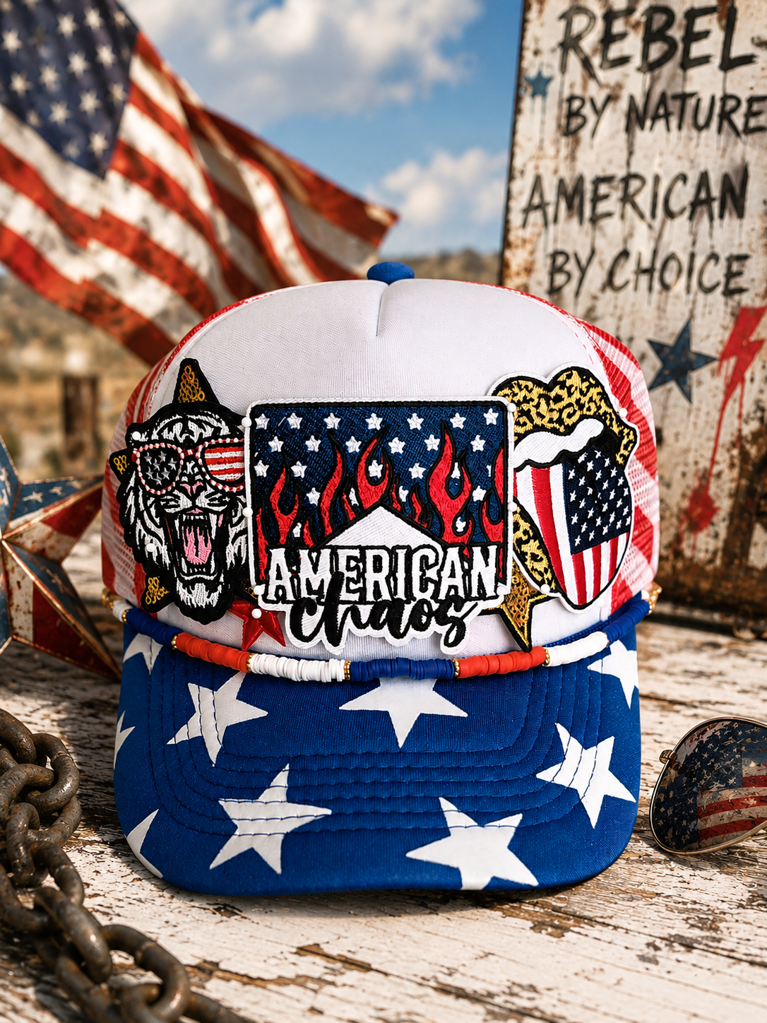 American Chaos Trucker Hat 🇺🇸🔥
